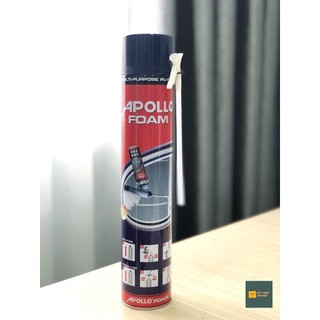 Keo bọt nở Foam Apollo 750ml (dùng vòi và dùng với súng bắn keo bọt nở)