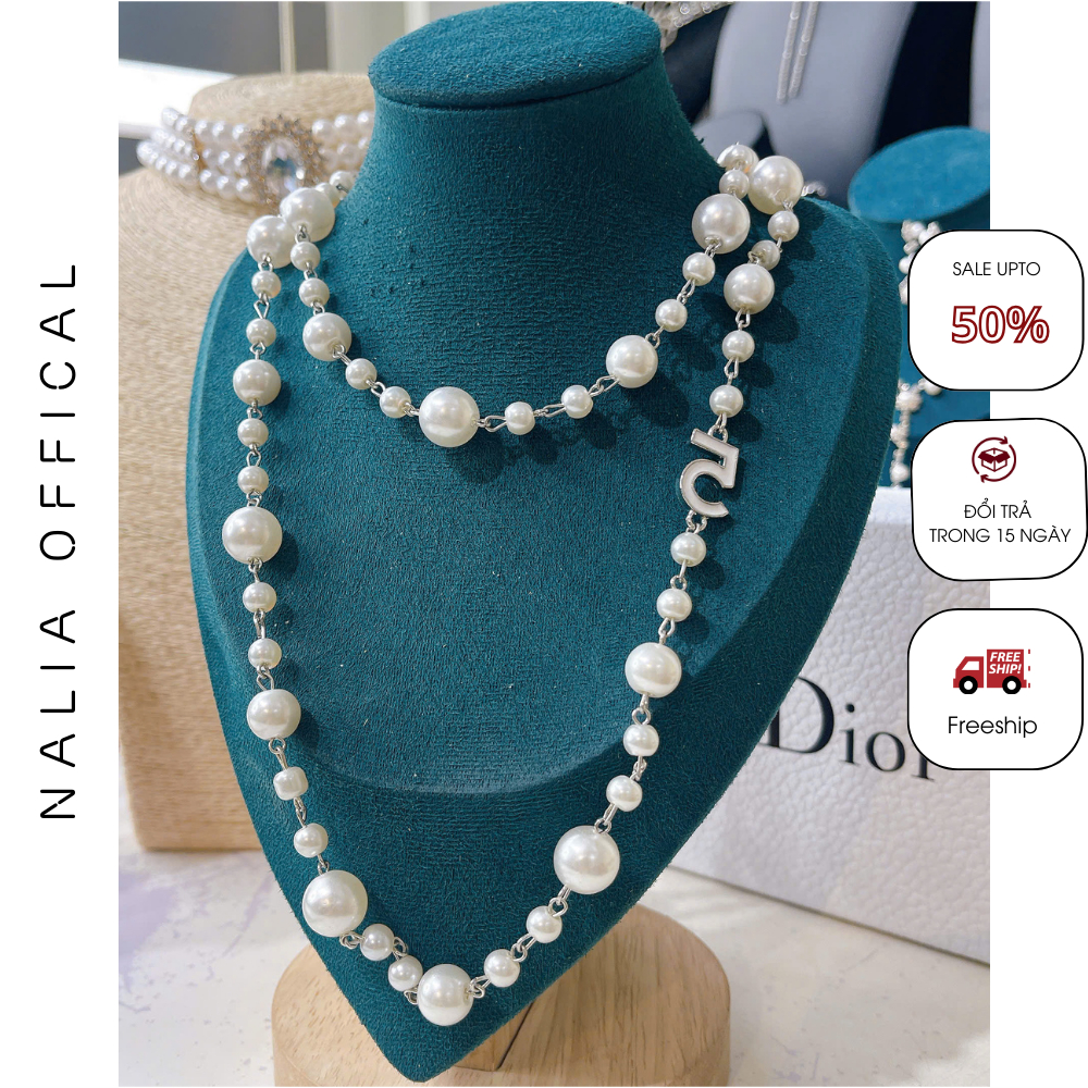(2) NALIA DC1067 - Dây chuyền hạt châu dáng dài số 5