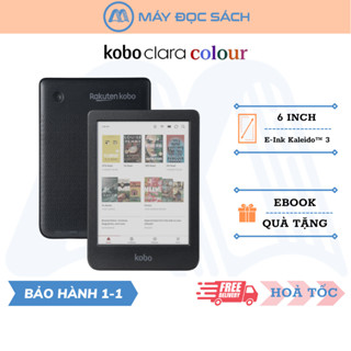 Máy đọc sách Kobo Clara Colour | 6Inch màn hình màu E Ink KaleidoTM 3 | 16GB | Kháng nước IPX8