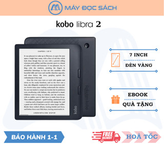 Máy đọc sách Kobo Libra 2 | 7inch | Đèn vàng | 32GB