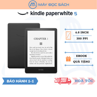Máy đọc sách Kindle Paperwhite 5 | 6,8inch | Đèn vàng | Paperwhite 2021 | Thế hệ 11