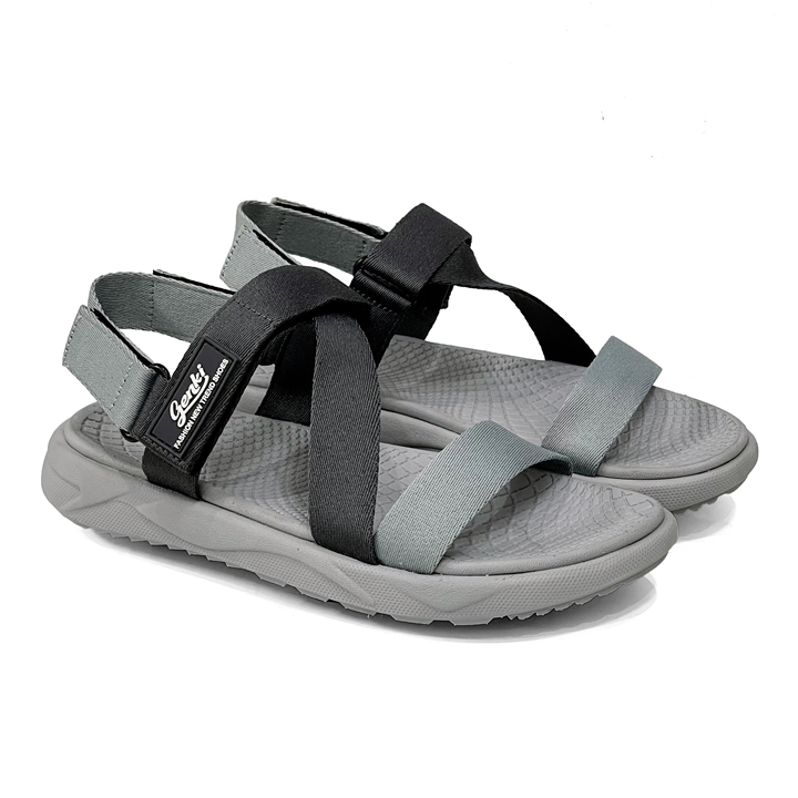 Giày Sandal Nam Thể Thao Việt Thủy mẫu Genki Quai Hậu Trẻ Trung Xám GK271