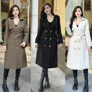  Áo Khoác nữ ÁO MĂNG TÔ NỮ DÁNG DÀI HÀNG QUẢNG CHÂU LOẠI 1 Kèm Đai CHẤT LIỆU KAKI HÀN TRƯỢT MỀM MỊN CHUẨN LOẠI 1 AVDesign 
