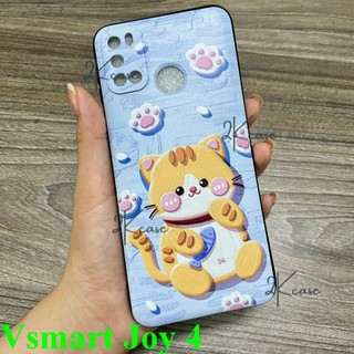 Ốp lưng Vsmart Joy 4 - Ốp dẻo đen hình Supreme