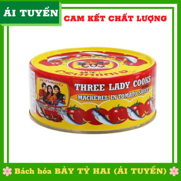 Lon 190gr Cá Mồi 3 Cô Gái Sốt Cà
