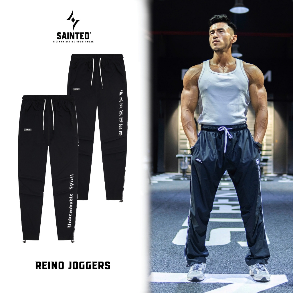 Quần Sainted Reino Joggers ống suông vải dù thể thao