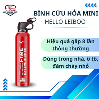 Bình cứu hoả mini chữa cháy gốc nước HELLO LEIBOO dập lửa an toàn cho gia đình, ô tô xe máy
