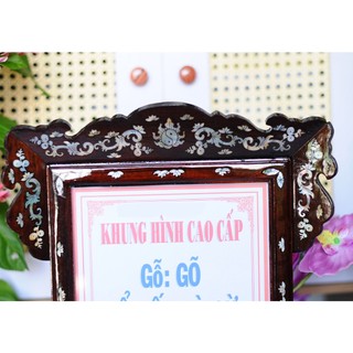 KHUNG ẢNH THỜ GỖ GÕ 20 X 25