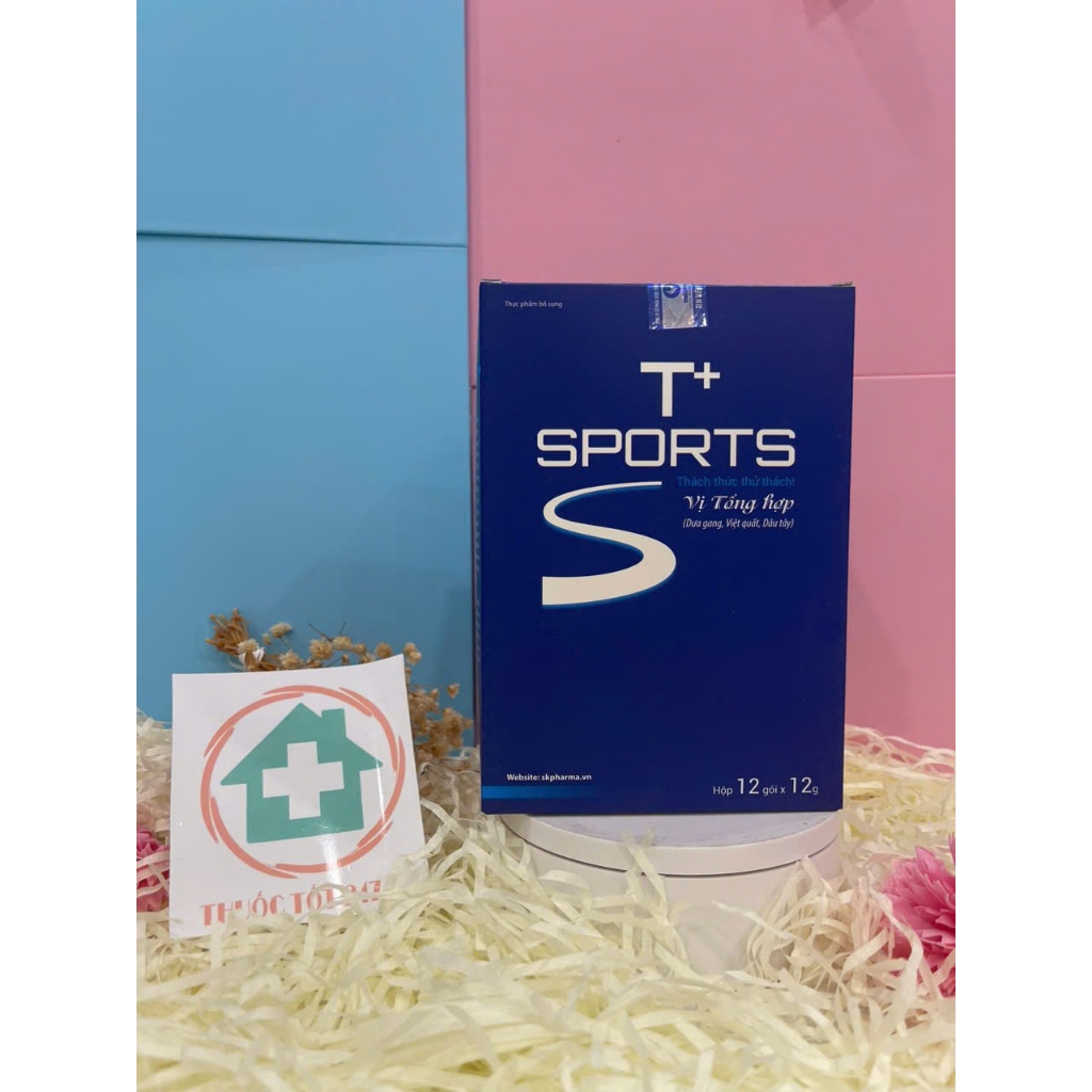 T+Sports Hộp 12 gói Thức uống thể thao bổ sung năng lượng bù nước bù điện giải bồi bổ cơ thể