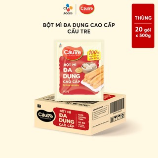 [Tiết kiệm] Thùng 20 gói Bột Mì Đa Dụng Cao Cấp Cầu Tre (500G x 20 gói)