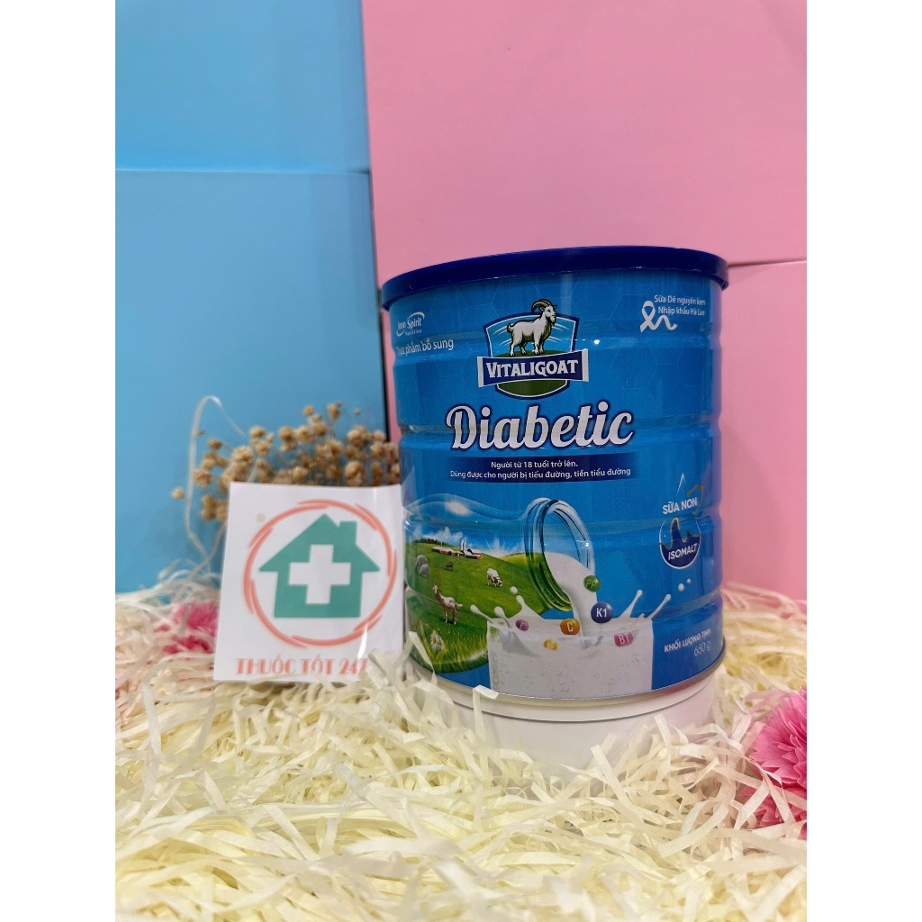 Sữa Dê Tiểu Đường Vitaligoat Diabetic (650G) Ngăn Ngừa Biến Chứng, Hỗ Trợ Kiểm Soát Đường Huyết