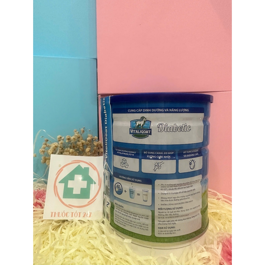Sữa Dê Tiểu Đường Vitaligoat Diabetic (650G) Ngăn Ngừa Biến Chứng, Hỗ Trợ Kiểm Soát Đường Huyết