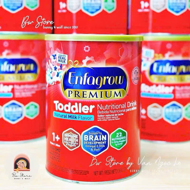 Sữa Enfagrow Premium Toddler Mỹ Nắp Vàng Hộp 1.04kg cho bé từ 1y+ [ BW Store ]