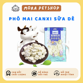 Bánh thưởng phô mai sữa tươi cao cấp gói 100g cho thú cưng, giúp lợi khuẩn, bổ sung canxi cho chó mèo