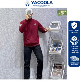 Áo khoác Adidas thể thao cao cấp, áo gió nam 2 lớp dày dặn, phom dáng đẹp, thời trang thu đông Yacoola YD4-2469