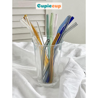 Ống Hút Thủy Tinh Chịu Nhiệt, Dáng Cong, Nhiều Màu Tiện Lợi, An Toàn Khi Sử Dụng PK071
