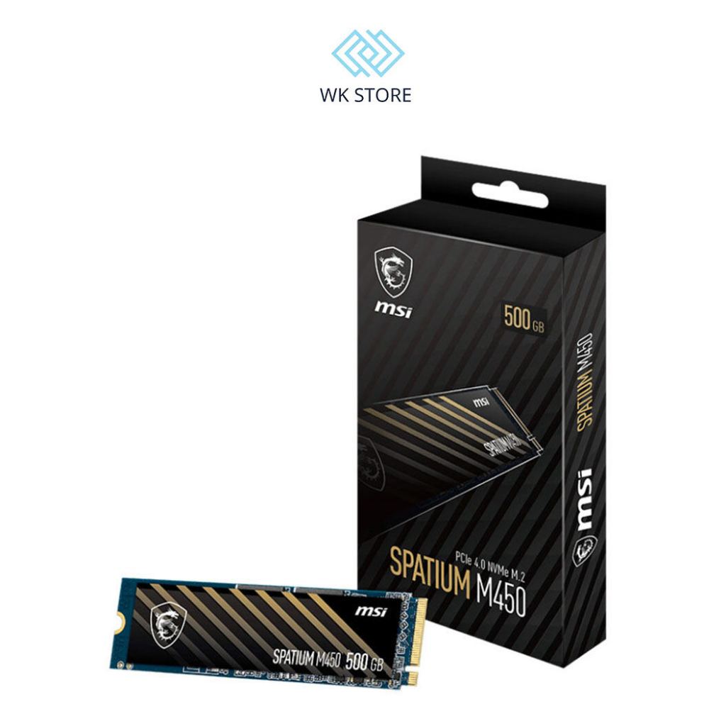 Ổ cứng SSD MSI Spatium M450 500GB M.2 PCIe NVMe Gen 4x4 | Mới | Bảo hành 60 tháng
