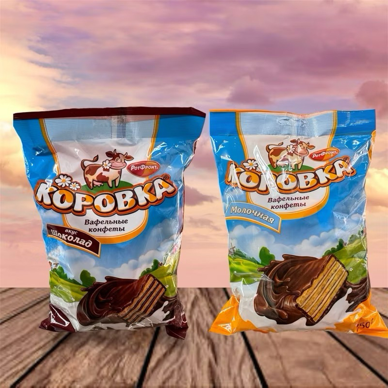 Bánh Xốp Bò Vị Sữa/Socola Kopobka của Nga 250gr