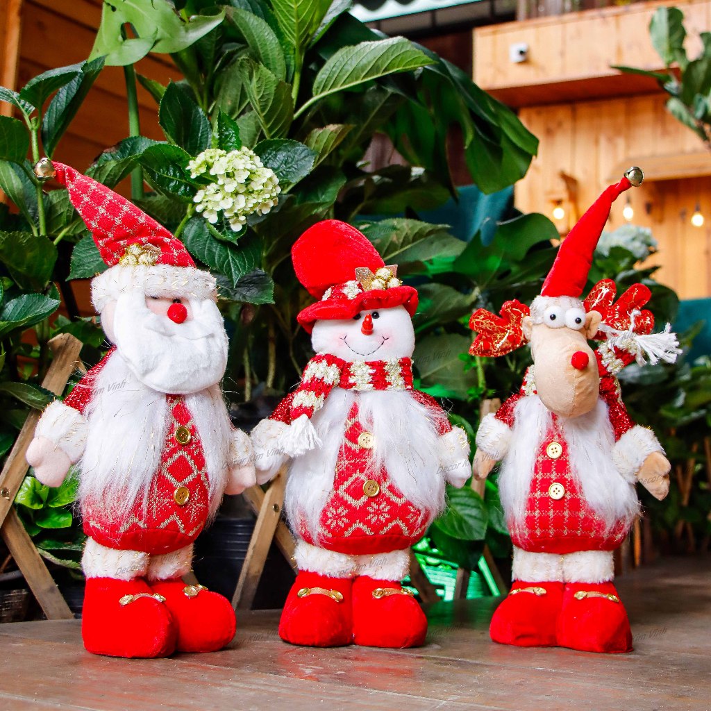 Thú Bông TB12 Chân Ngắn Trang Trí Noel Decor Giáng Sinh