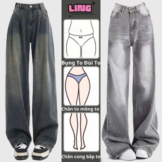 Quần Jean Nữ Ống Suông Rộng Wash RETRO Chất Vải Dày Dặn Màu Đen Trầm GRIND SMOKE V.1 Ulzzang Hàn Quốc 2023