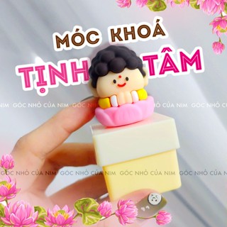  HOT Móc khoá Phật chibi phiên bản tiếng Việt tịnh tâm Tu hành, giảm nghiệp xu hướng siêu đáng yêu