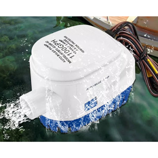 Máy bơm hút nước chìm tự động 12V 1100GPH Cho Tàu Thuyền, Xà Lan, Ca Nô, Du Thuyền