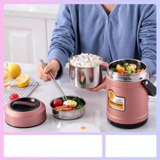  cặp lồng giữ nhiệt 1,5L - 2 lít xanbo giữ nhiệt 6-8h   innox 3 ngăn   dành cho dân văn phòng có nắp chống tràn 