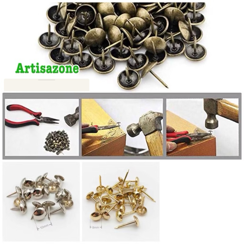 Đinh mũ làm đồ handmade - Set 10 chiếc (Đọc kỹ mô tả sản phẩm)