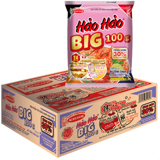  30 gói Mì Hảo Hảo Big 100 G Tôm Chua Cay 100g 