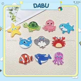 Huy hiệu cài áo pin cài balo DABU sinh vật biển con vật động vật hoạt hình dễ thương mẫu mới