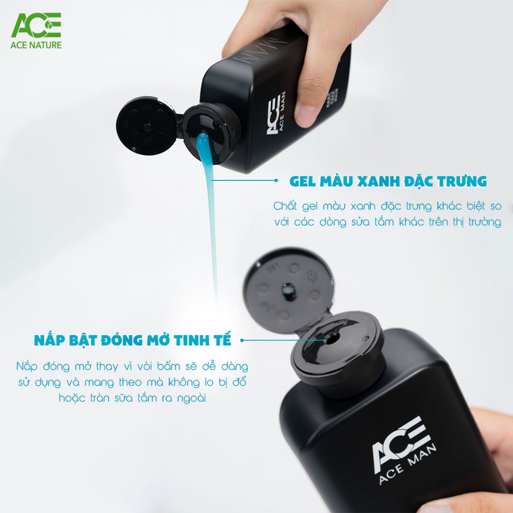 [TẶNG QUÀ] Sữa tắm 3 in 1 nam ACEMAN 320ml tắm gội rửa mặt, sữa tắm hương nước hoa nam tính