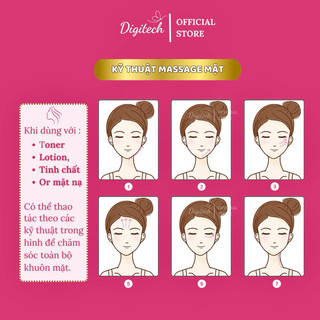 Máy massage mặt 7 chức năng- Trẻ hoá da, làm sạch sâu, Nâng cơ, Chăm sóc da bằng Ánh sáng LED & Rung nhiệt 45°C