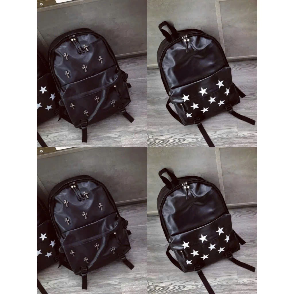 Balo Da Đính Đá Thập Size 45cm Chất Da Pu Bóng Mềm Chống Nước Hàng Siêu Cấp Đi Chơi Đi Học Size 45cm