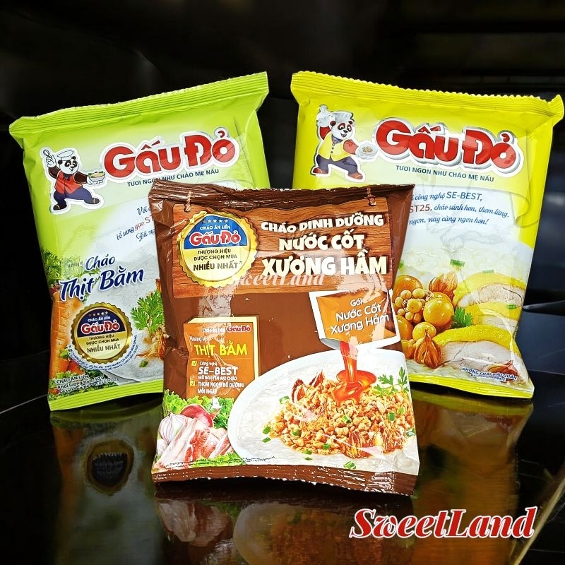 Cháo thịt bằm Gấu Đỏ 5 gói 50g