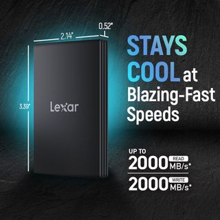 Ổ cứng di động Lexar Armor 700 Portable SSD chống nước, chống va đập, Tốc độ 2000Mb/s, BH 03 NĂM