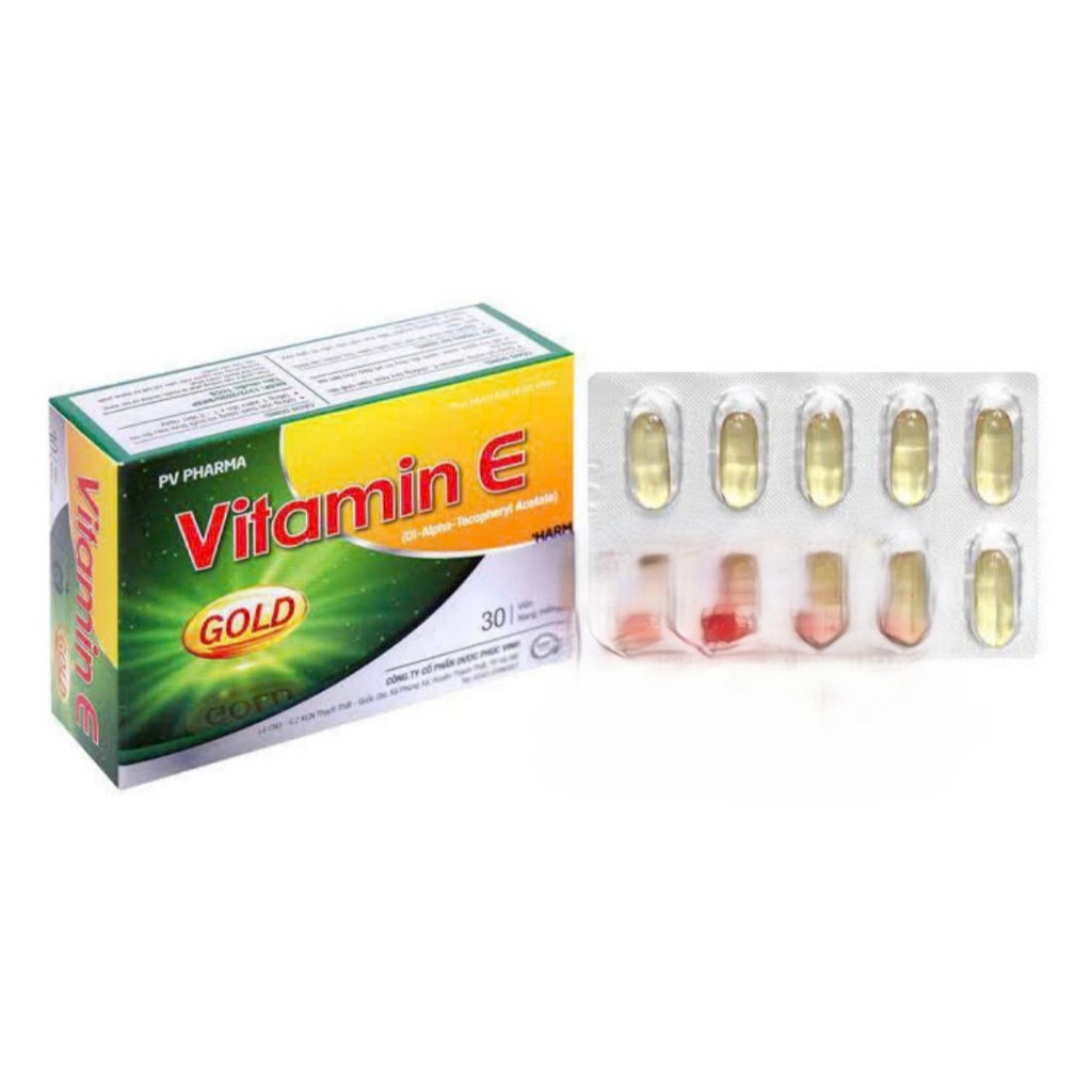 Vitamin E pv phúc vinh đẹp da, chống oxy hóa, mờ thâm