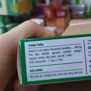 Vitamin E - phúc vinh đẹp da, chống oxy hóa, mờ thâm
