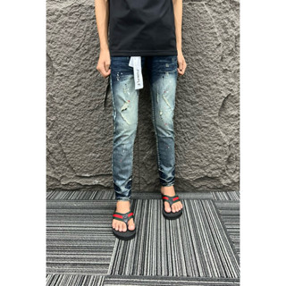  Quần Jeans nam purple vẩy sơn SS Hot NEW  nhận hàng full mác lụa  