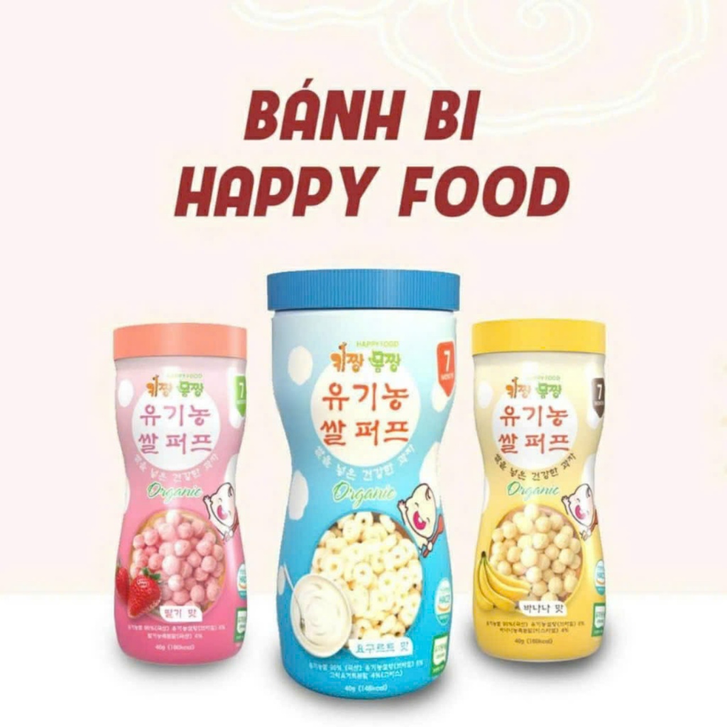 bánh gạo organic HAPPY FOOD nhập khẩu HÀN QUỐC