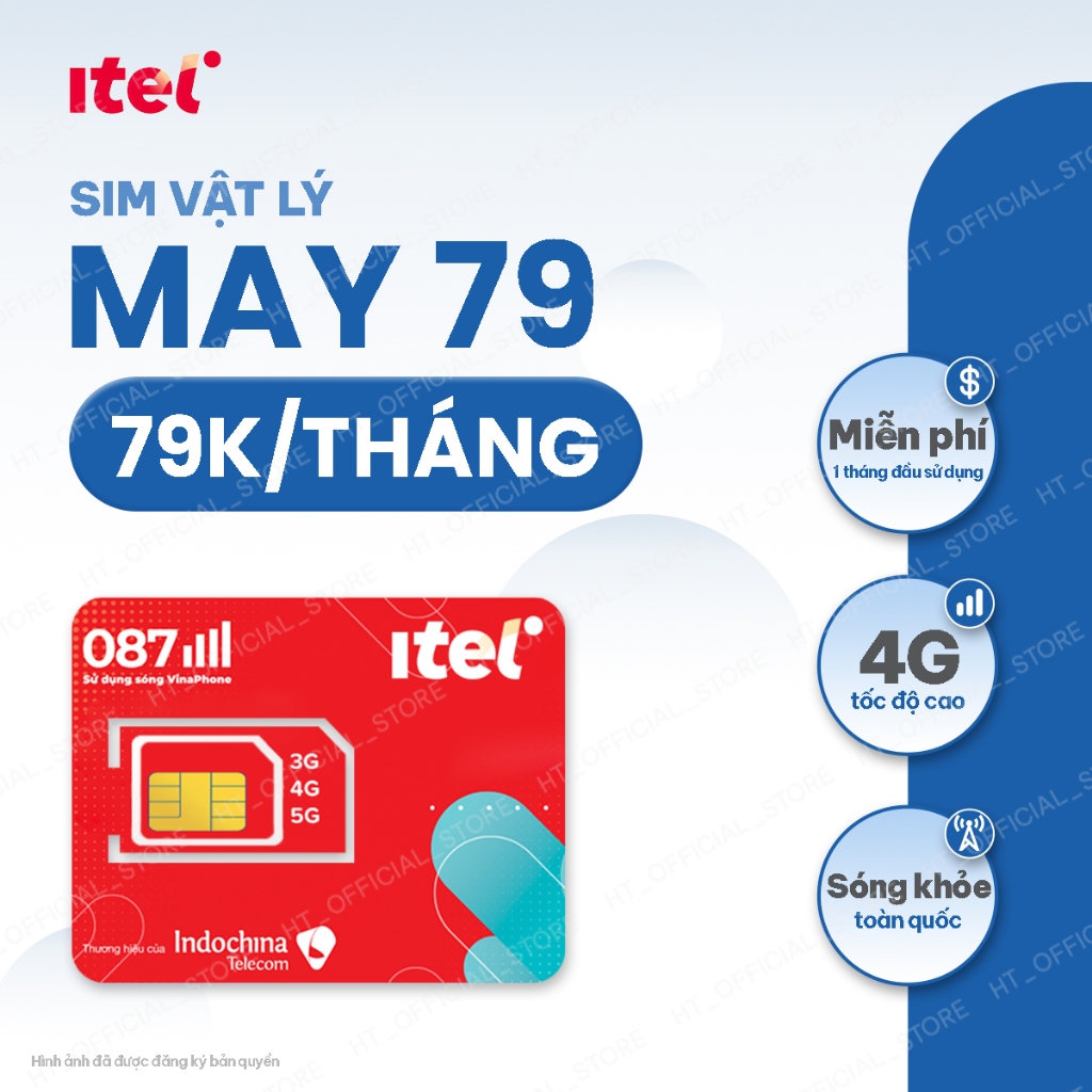 Sim 4G iTel May 79 - Sim Data Tốc Độ Cao Sóng VINAPHONE