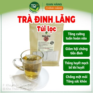 Trà đinh lăng túi lọc, tăng cường tuần hoàn não, giảm chứng tiền đình, chống mệt mỏi, tăng sức khỏe, thông huyết mạch
