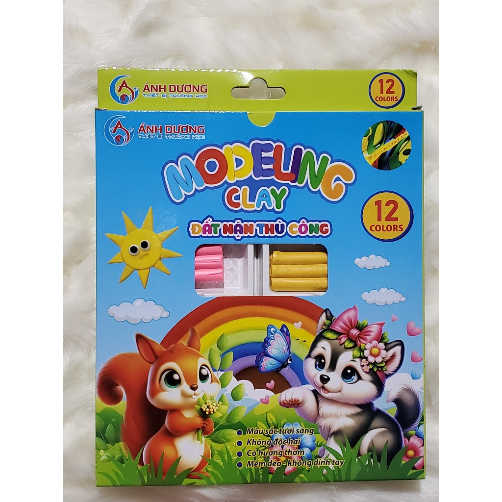 ĐẤT NẶN THỦ CÔNG ÁNH DƯƠNG_MODELING CLAY 12 MÀU