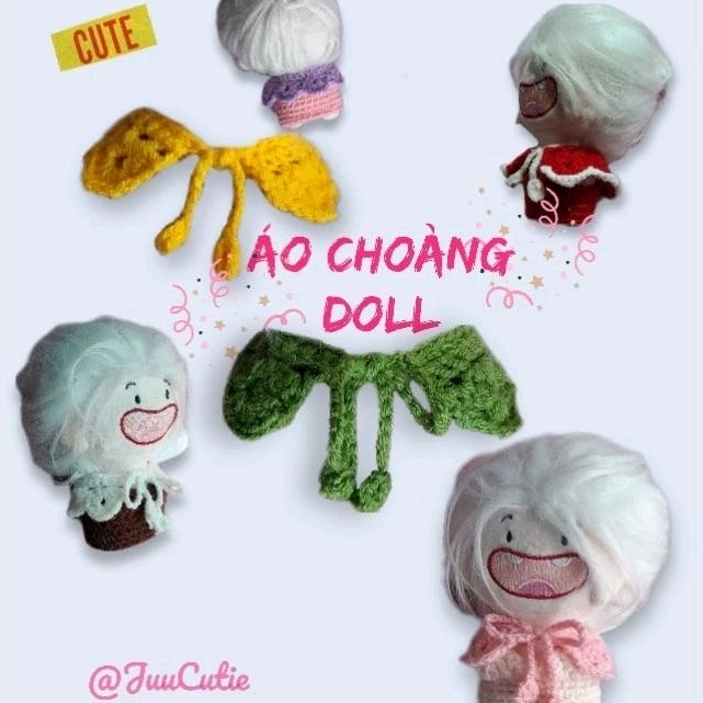 Áo choàng len cho doll 10cm/ búp bê cung hoàng đạo