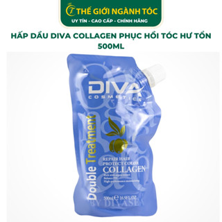 Hấp Dầu Diva Collagen Phục Hồi Tóc Hư Tổn 500ml