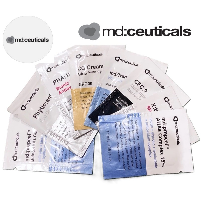[ SAMPLE 1.5ML Md:Ceuticals ] CÁC LOẠI PEEL, KEM DƯỠNG , KEM CHỐNG NẮNG
