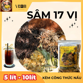 Gói nguyên liệu nấu nước sâm 17 vị (5-10 lít nước)  Kèm công thức nấu vị sâm