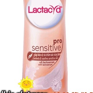 VỆ SINH PHỤ NỮ LACTACYD PRO SENSITIVE 250ML