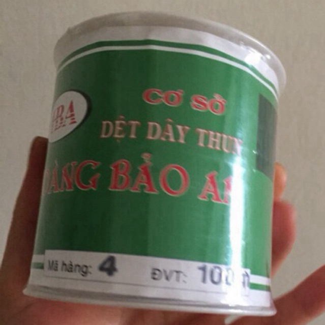 Cuộn dây thun co giãn màu trắng size bé