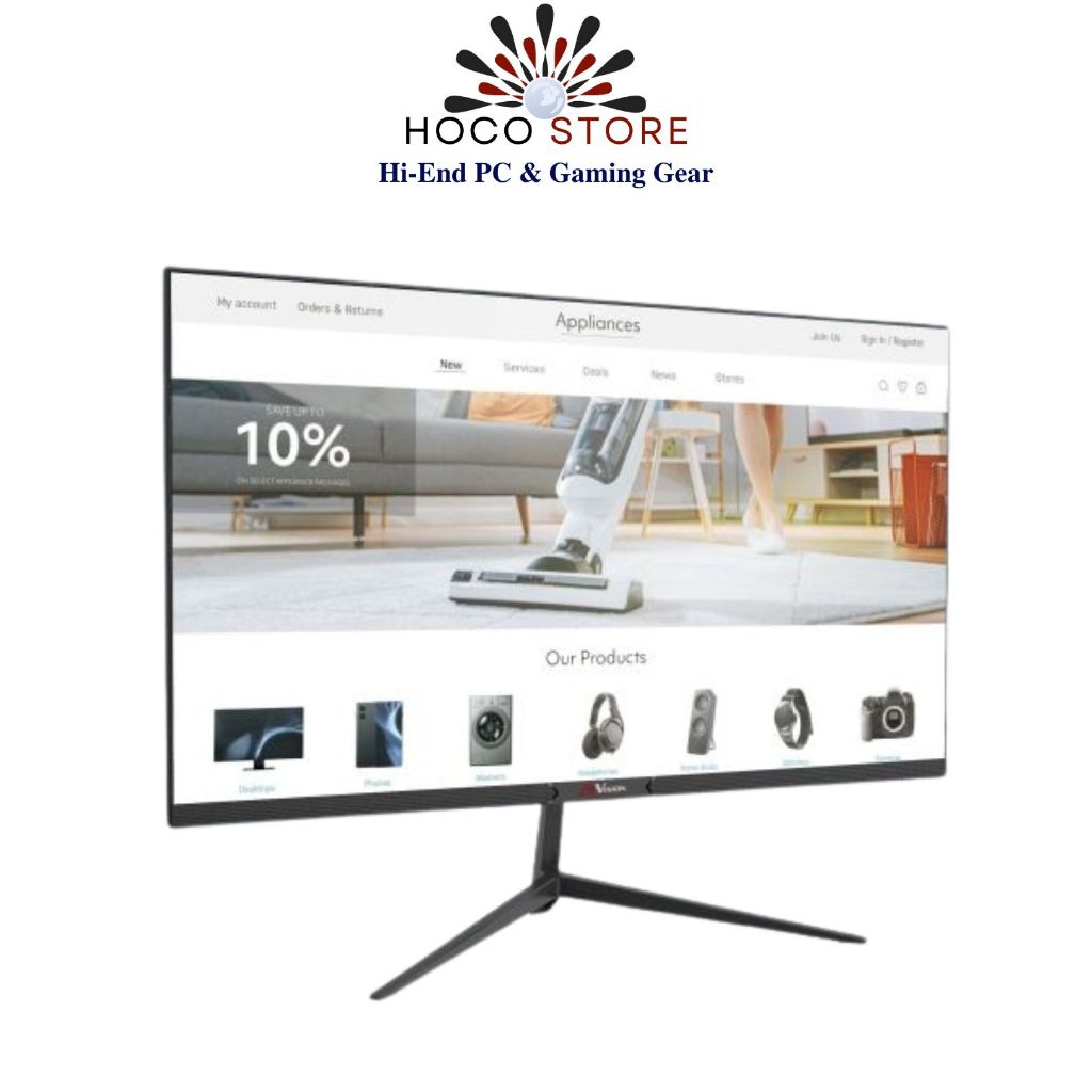 Màn Hình AiVision A273FS 27 Inch – Đen, Độ Sáng 250 cd/m², Tấm Nền IPS, | Hoco Store PC | BigBuy360 - bigbuy360.vn