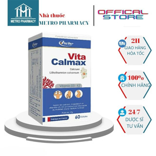  Viên uống bổ xung canci từ tảo biển Vita Calmax-Bổ xung canci hữu cơ không nóng không táo-Nhập khẩu Pháp-Hộp 60 viên 